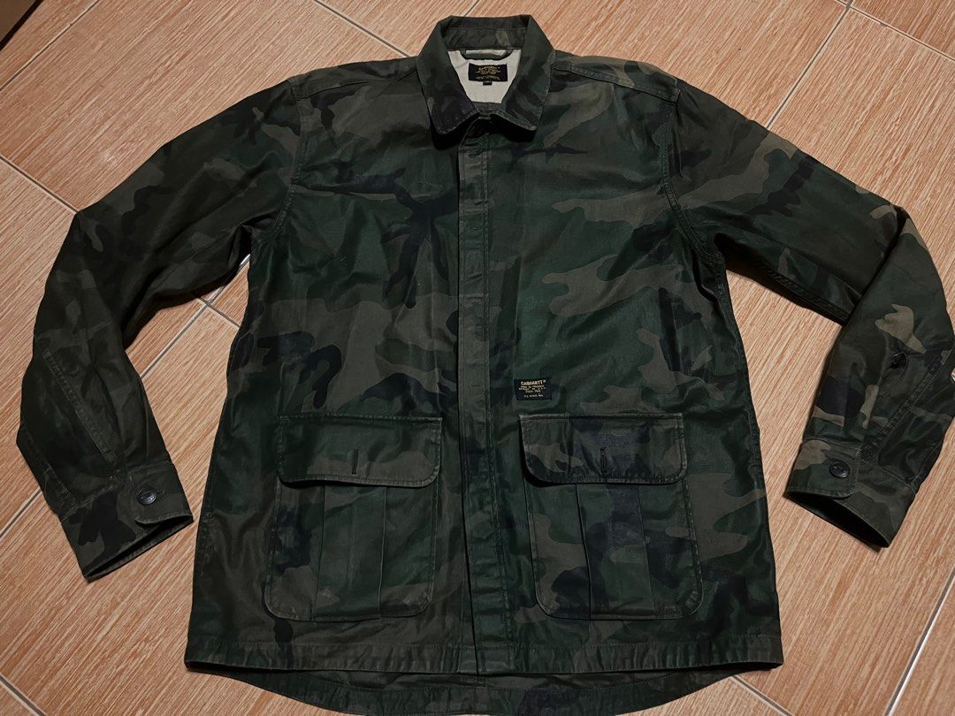 Carhartt camou military jacket Men s Fashion Coats Jackets and Outerwear on Carousell
