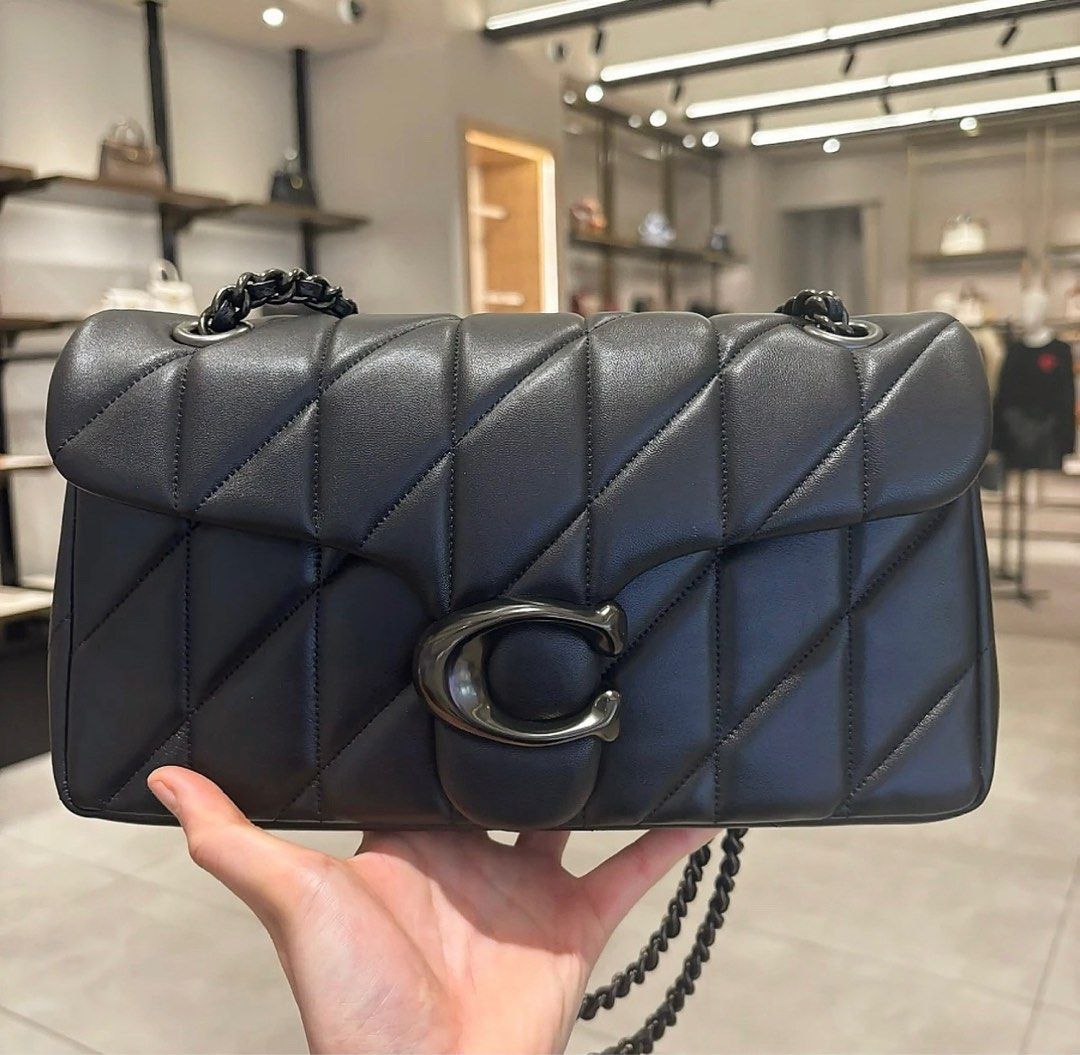 Matte black sales coach purse