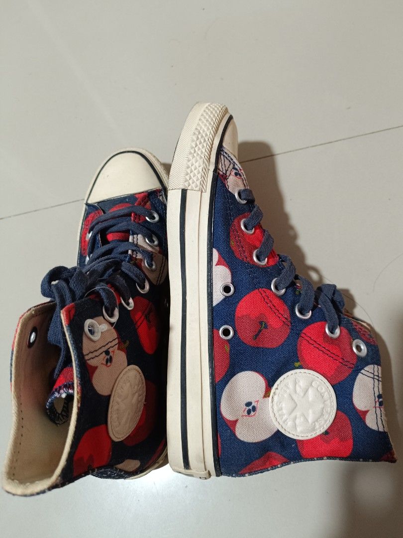 Converse Women Chuck Taylor High Top Apple Print Women s Fashion Footwear Sneakers on Carousell