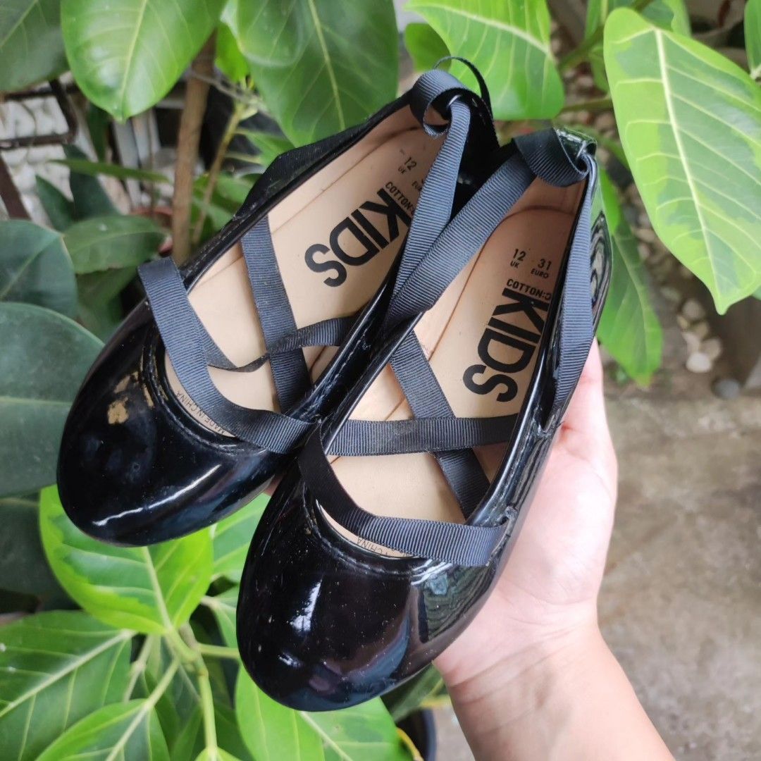 Cotton On Kids Ballet Flats Black Doll Shoes