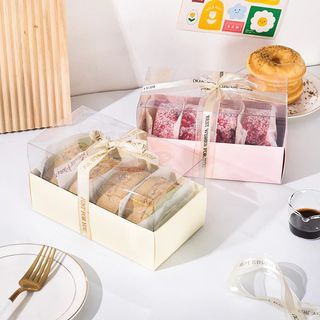 Dessert Cake Box Acetate Cover Pastry Packaging