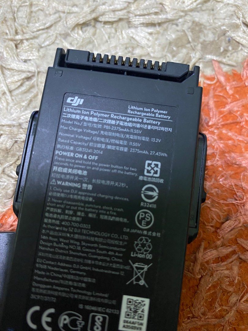 Mavic air extra battery top