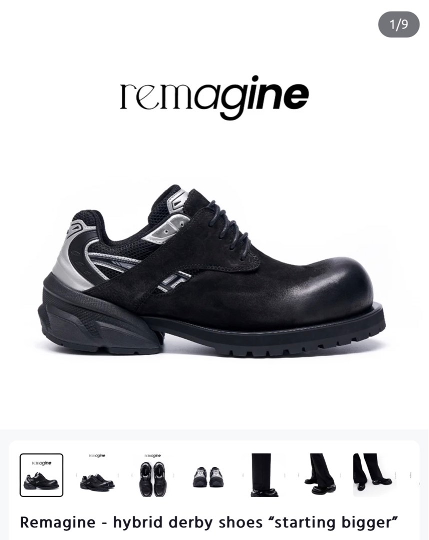 EU43] - Remagine - hybrid derby shoes “starting bigger, 男裝, 鞋
