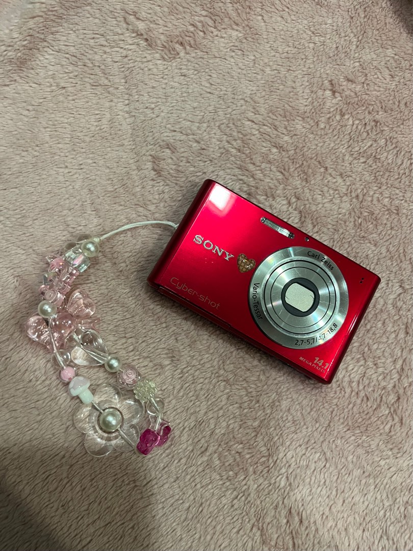 Sony Cyber-shot DSC-W330 14.1MP Digital Camera - Rare Red