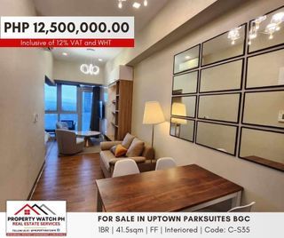 FOR SALE in Uptown Parksuites BGC 1BR Condo Unit Upgraded across Uptown Mall