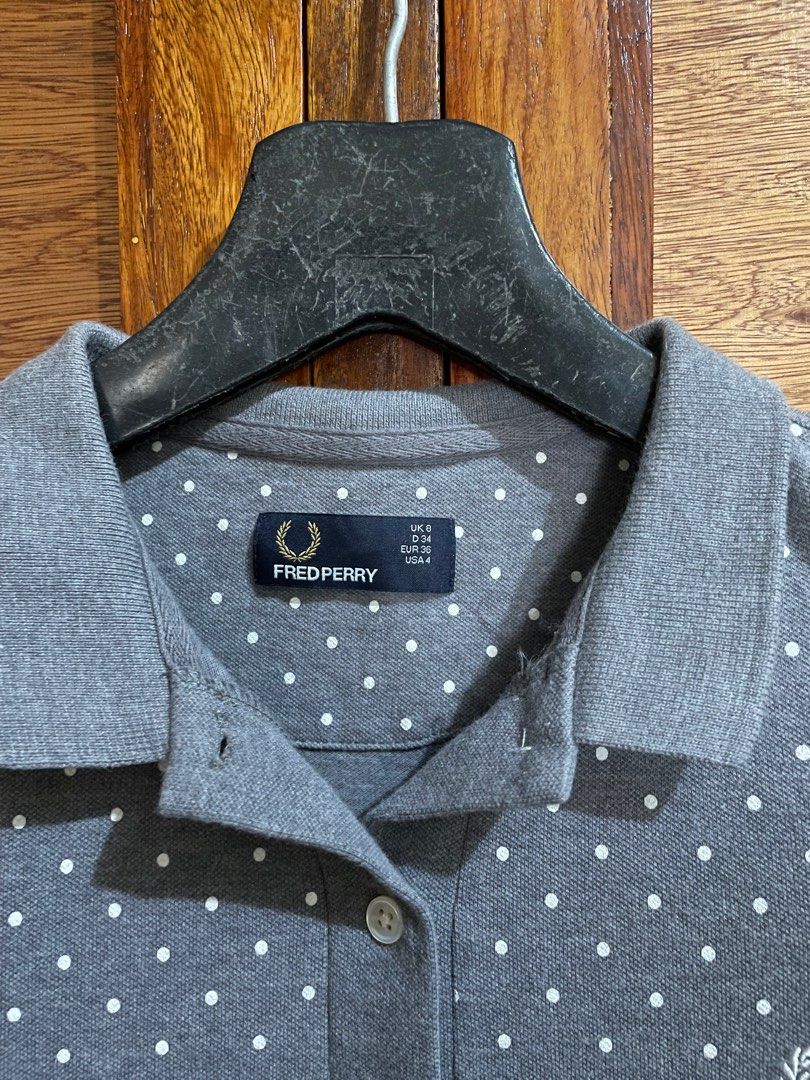 FRED PERRY POLKA DOTS POLO SHIRT DRESS Women s Fashion Dresses