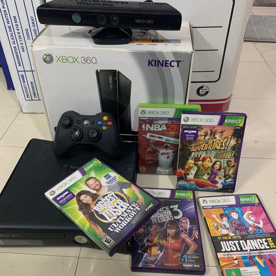 Games and Entertainment (Category: Xbox) located in Taguig. Submitted by albie18mr (Listing ID 1288506919, Image 1). Description: Xbox with Box and Accessories: 5 CDs/Games 1 controller with rubber casing 250 GB Kinect Camera.