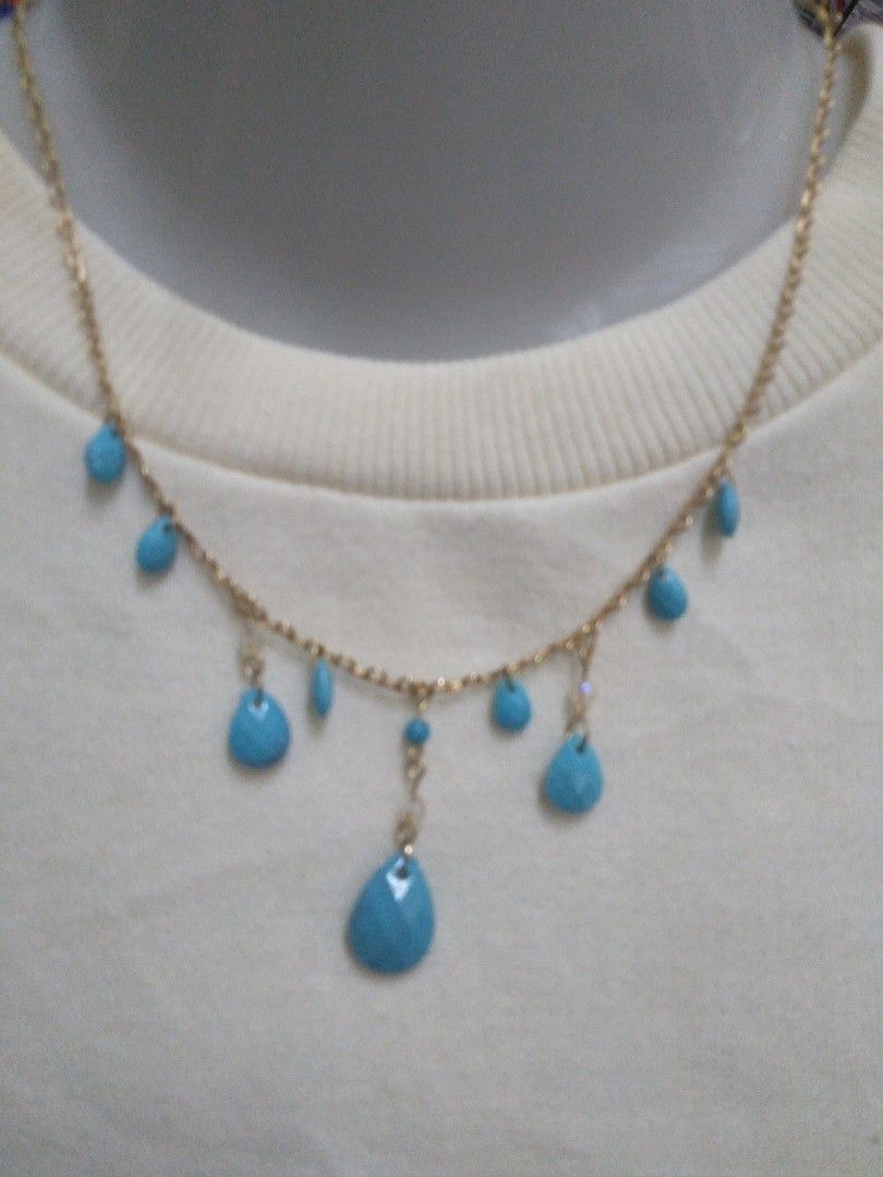 Fake turquoise necklace hotsell