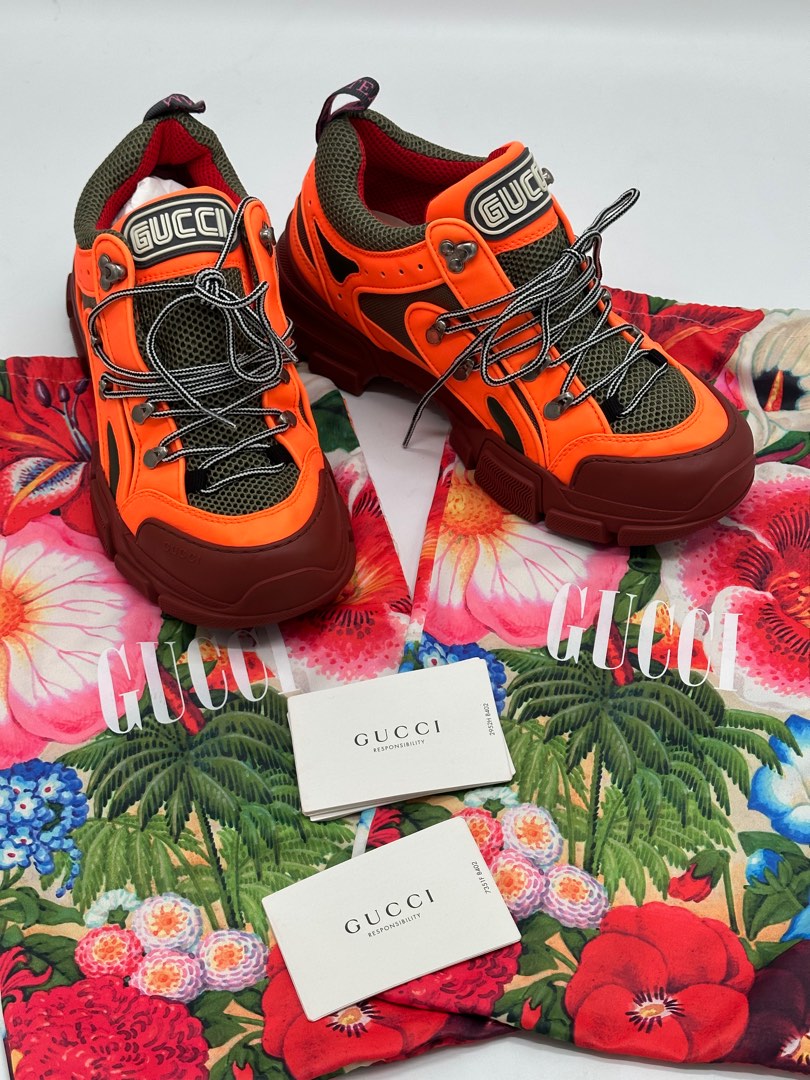 Gucci flashtrek orange hot sale