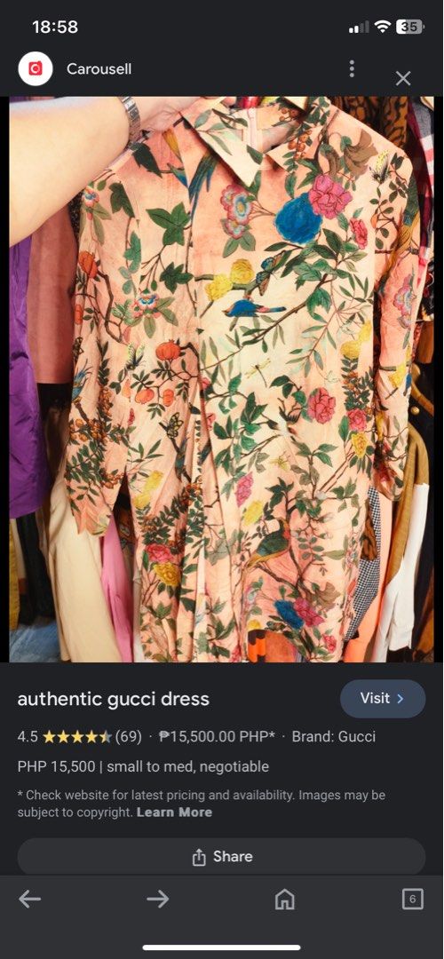 Gucci flower dress discount