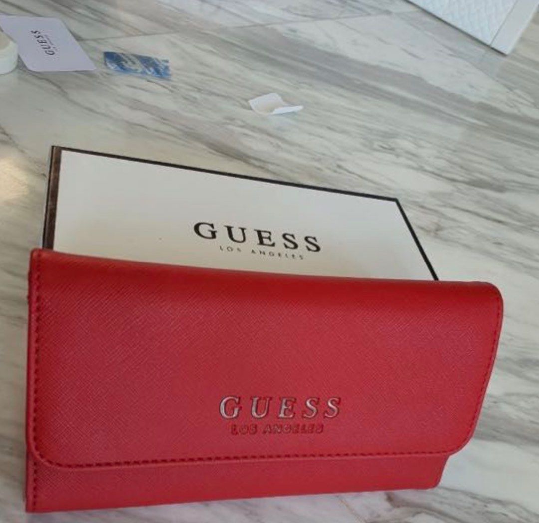 Red wallet guess sale