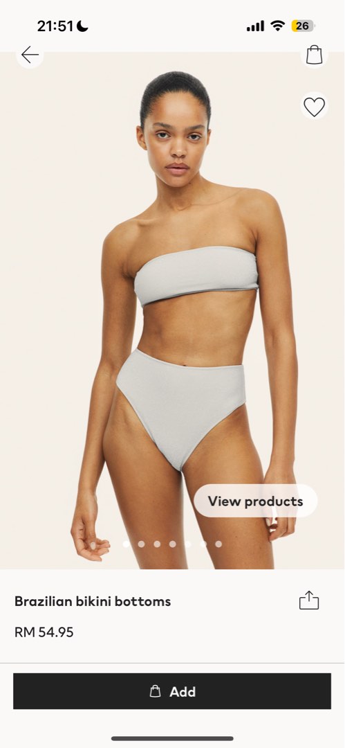 H&m silver sales bikini