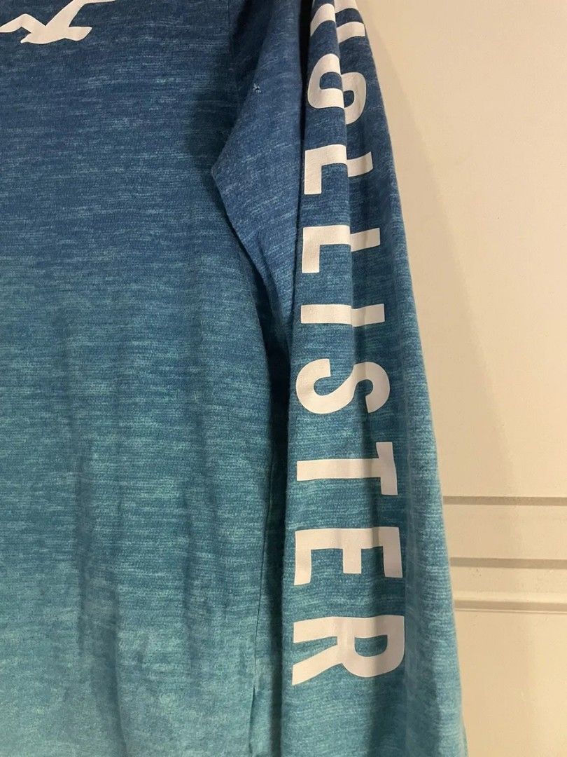 Hollister logo Ombre Long Sleeve Shirt