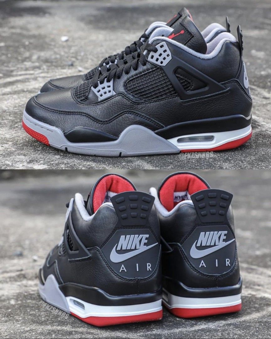 Jordan 4 Bred Reimagined Grade School Men s Fashion Footwear