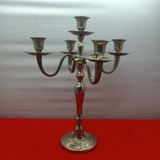 *L54 Vintage 5 Arms 15" Metal Candelabra from the UK for 1800