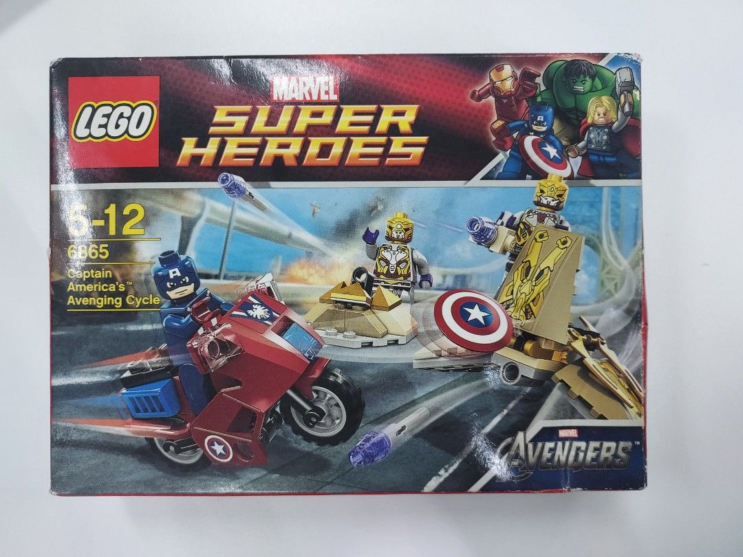 LEGO Marvel Captain America - Dark Blue Suit Mini figure, Hobbies & Toys,  Toys & Games on Carousell