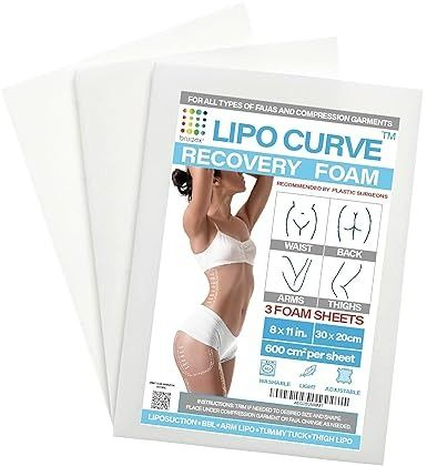 Lipo Foam Post-Surgery Pads, Liposuction Recovery Foam Boards, Compatable  with Compression Garment Sheets, Faja, Abdominal Binder, Waist Trainer,  Belly Wrap, BBL Pillow, Foam Boards, 3-Pack, Health & Nutrition, Assistive  & Rehabilatory Aids