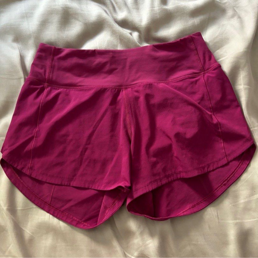 Lululemon Speed Up Mid-Rise Short 4 Lined, Women's Fashion, Activewear on  Carousell