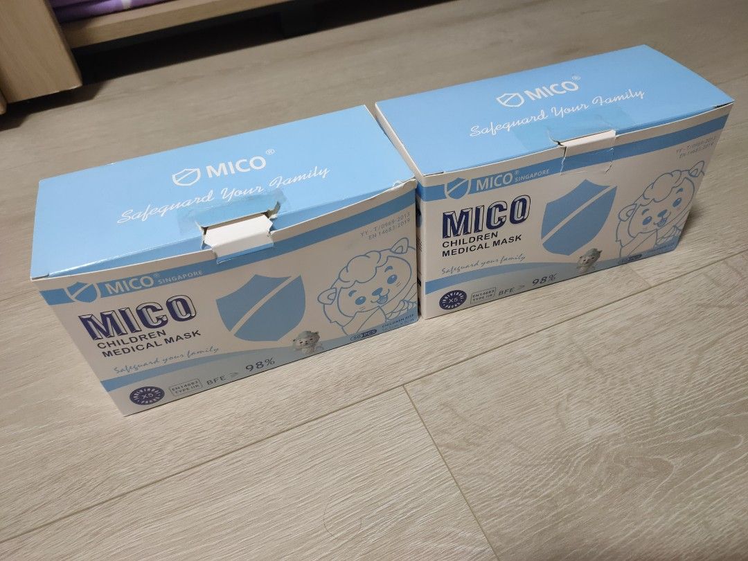 Mico Random Box MICO Children Medical Masks Disposable, Health & Nutrition, Face Masks ...