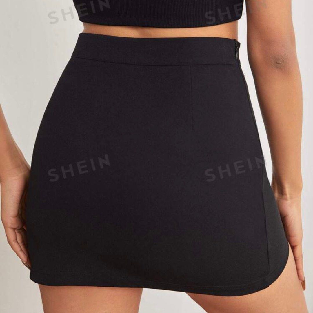 Mini Slit Skirt, Women's Fashion, Bottoms, Skirts on Carousell