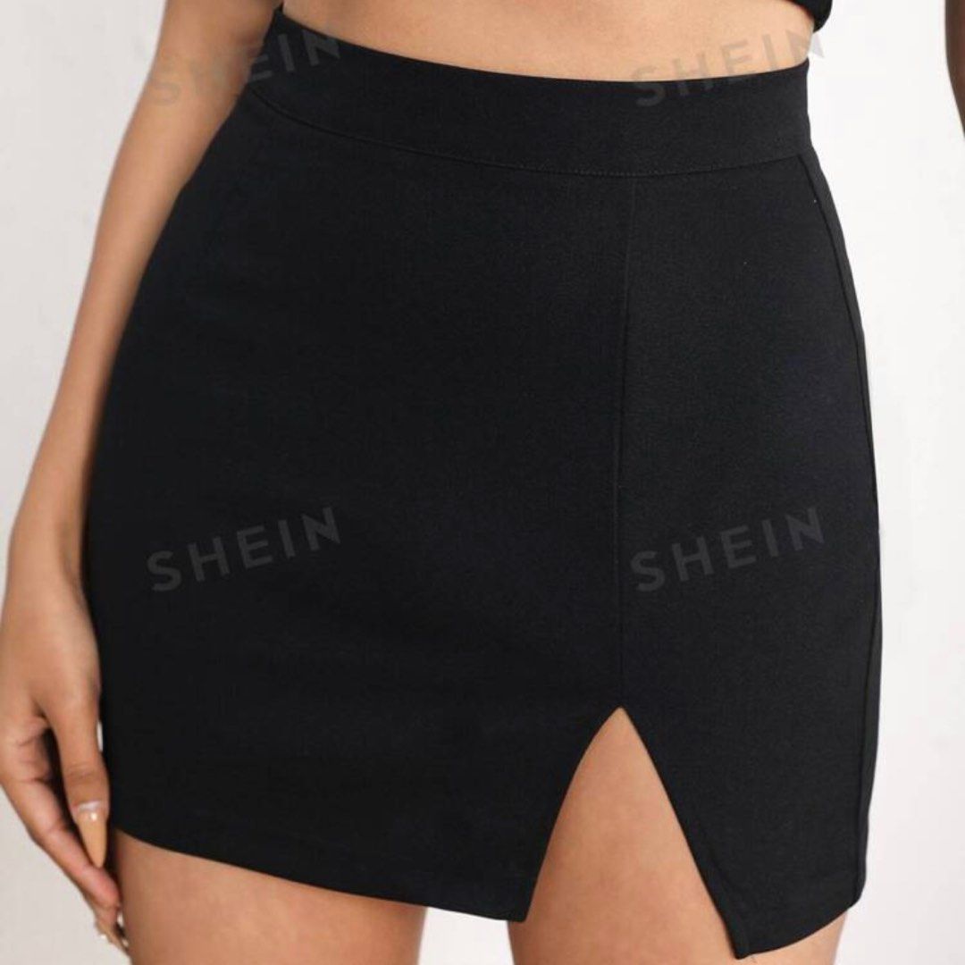 Mini Slit Skirt, Women's Fashion, Bottoms, Skirts on Carousell