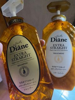(FREE SF) Moist Diane Extra Straight Shampoo and Treatment