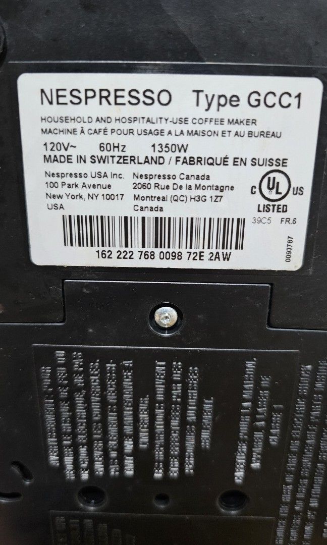 Nespresso Vertuo Line Evoluo (110 V) (Category: Coffee Machines & Makers) located in Quezon City. Submitted by kardinalfire (Listing ID 1288666889, Image 3). Description: Nespresso Vertuo Line Evoluo - Original price at $219 - Used twice - Descaled before storing - 110 V - No Box - w/ free coffee pod drawer and cleaning brush (C coffee pods not included) Link for reference: https://www.nespresso.com/us/en/order/machines/vertuo/vertuo-evoluo-shiny