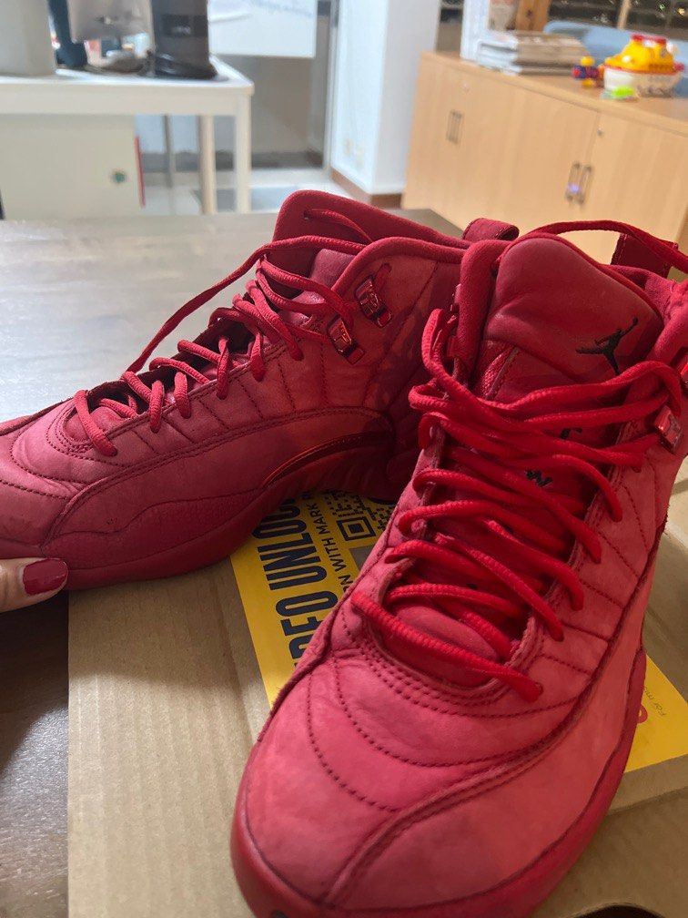 Red gym jordan sales 12