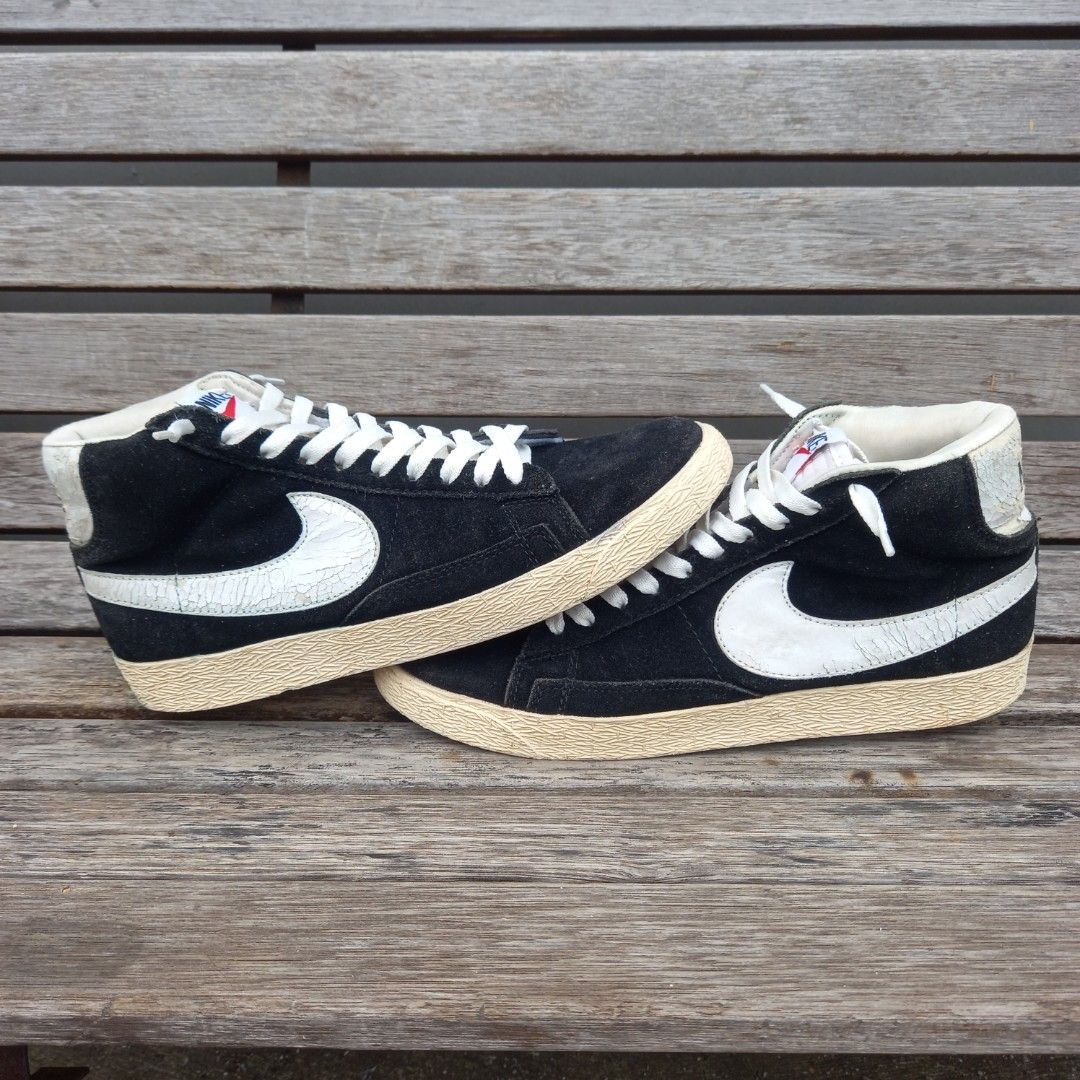 nike blazer mid 77 black suede