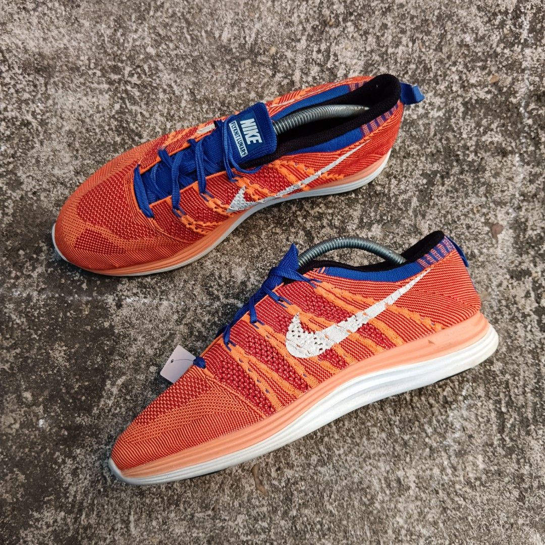 Nike flyknit lunar 4 orange deals