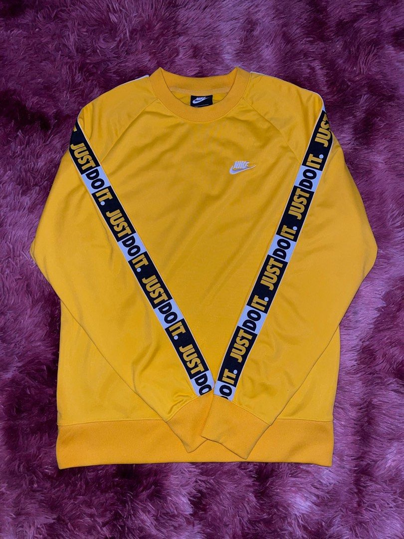 Nike jdi tape jacket yellow best sale
