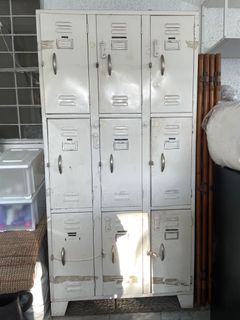 Old vintage steel cabinet