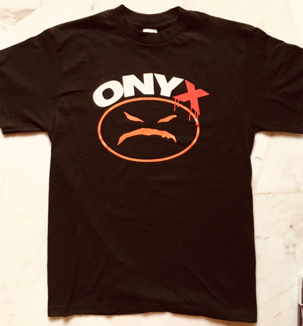 Mens luxury cotton Tee-shirts brand clothing ONYX BACDAFUCUP Rap Hip Hop  Music Mens Black T