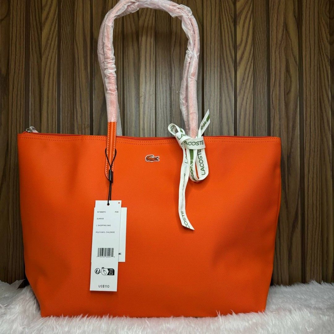 Lacoste orange bag top