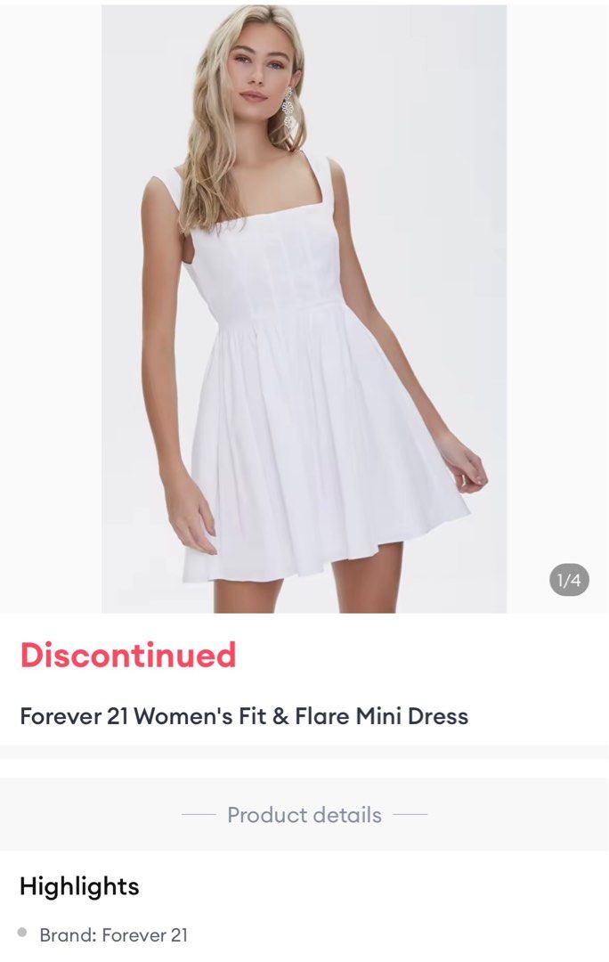 fit and flare mini dress forever 21 Fit & Flare Cami Mini Dress in Coral-swatch main image 0