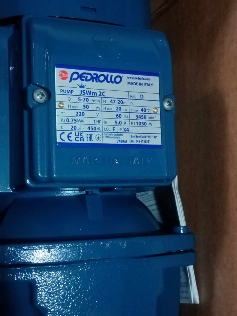 Pedrollo booster water pump (Category: Construction Tools & Equipment) located in Manila. Submitted by 09150361920ronvillaflor (Listing ID 1288497568, Image 2). Description: Pedrollo booster water pump Specs: 1hp ₱11,875 For inquiries GLOBE:📞 ☎ 0⃣9⃣1⃣5⃣0⃣3⃣6⃣1⃣9⃣2⃣0⃣ 📞 ☎ 0⃣9⃣1⃣5⃣0⃣3⃣6⃣1⃣9⃣2⃣0⃣ Email me@ 📫 📑 r-o-n-.-h-a-y-a-i-@-g-m-a-i-l.c-o-m Check my Carousell: https://www.carousell.ph/u/ronvillaflor0/ PRICE MAY CHANGE WITHOUT PRIOR NOTICE‼️