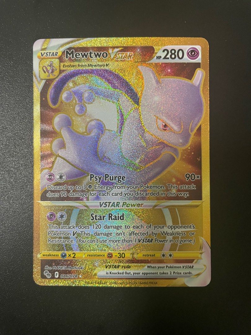 Pokemon TCG Mewtwo VSTAR - 086/078 - Secret Rare Pokemon Go Pokemon card,  Hobbies & Toys, Toys & Games on Carousell