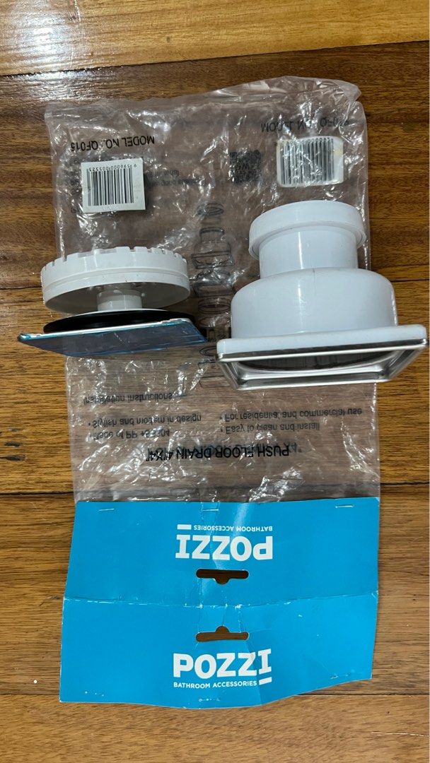 Pozzi 4”x4” Push Floor Drain (Category: Construction & Building Materials) located in Paranaque City. Submitted by architect.acdal (Listing ID 1288591780, Image 3). Description: Stainless Push/Pop-up Floor Drain Model: QF-015 By Pozzi Sanitary wares - 4”x4” Size - Make sure you have at least 2” opening - With plastic cover - RFS: bought more than what I need for construction * 14 pcs. on-hand. ₱5,000 if buyer will buy all products. * Buyer will s