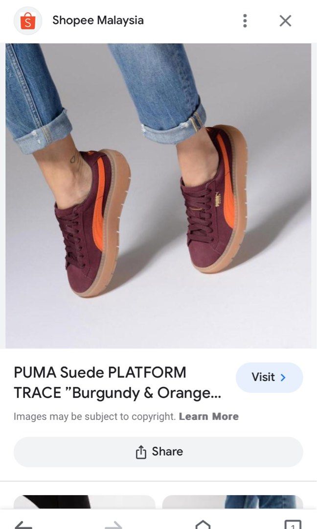 Puma suede shop platform trace block
