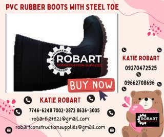 PVC RUBBER BOOTS WITH STEEL TOE