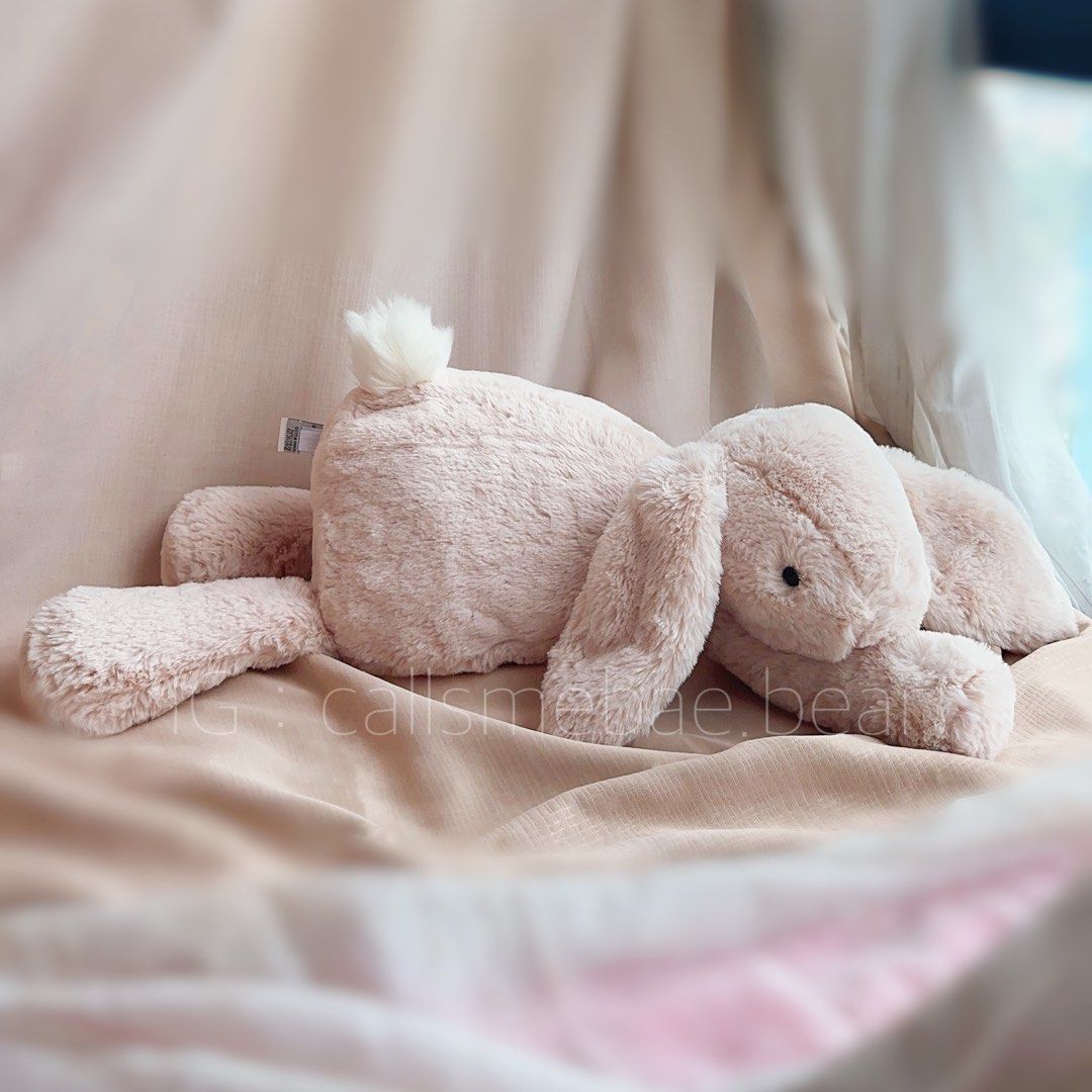 Rare🐰Jellycat Smudge Rabbit big size✨, Furniture & Home Living