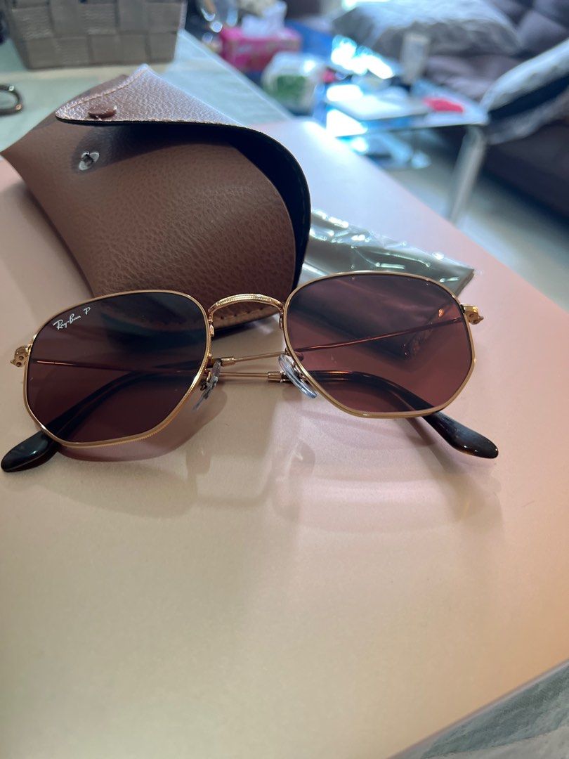 Ray ban Sunglass the hexagonal RB 3548N Women s Fashion Watches