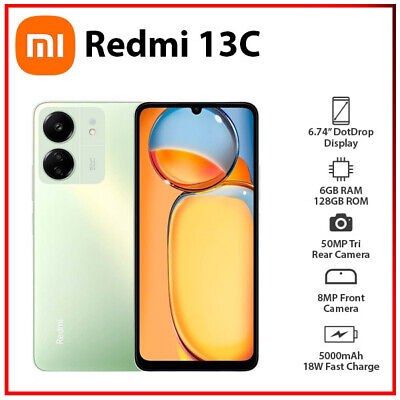 Xiaomi Redmi 13C (6GB RAM 128GB ROM)(Clover Green)