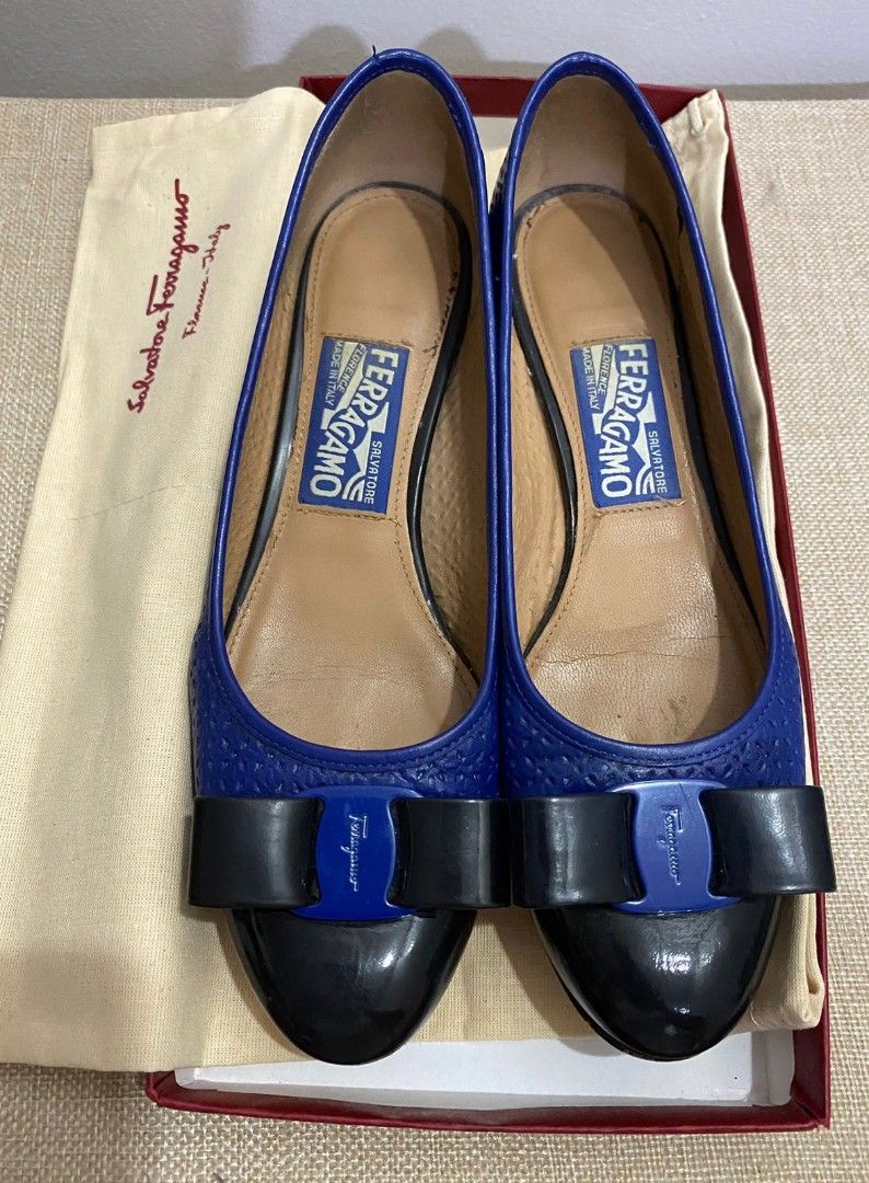 Salvatore Ferragamo Vara Cut C 3cm (Category: Flats & Sandals) located in Manila. Submitted by cycatapang (Listing ID 1288630839, Image 3). Description: Vara Cut C 3cm With dust bag Note: Additional sole was added to prevent slipping.