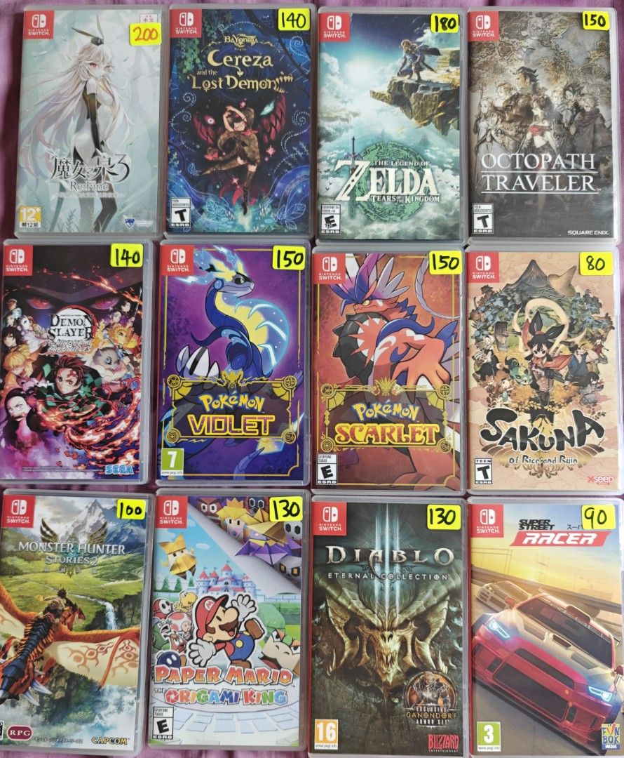 Nintendo second hand store games