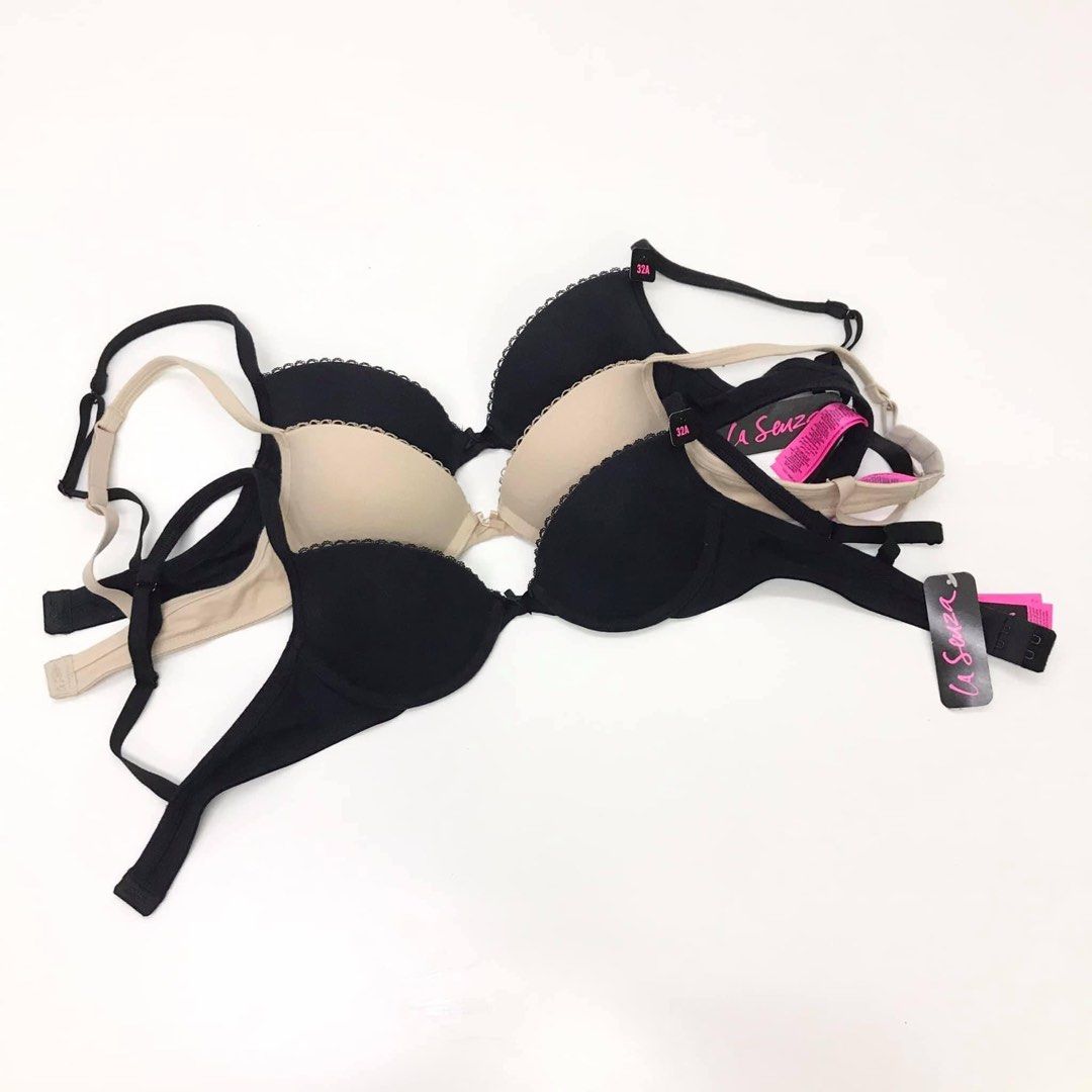 Set of 3 La Senza Bras - 2 Black 1 Nude, Women's Fashion, New Undergarments  & Loungewear on Carousell