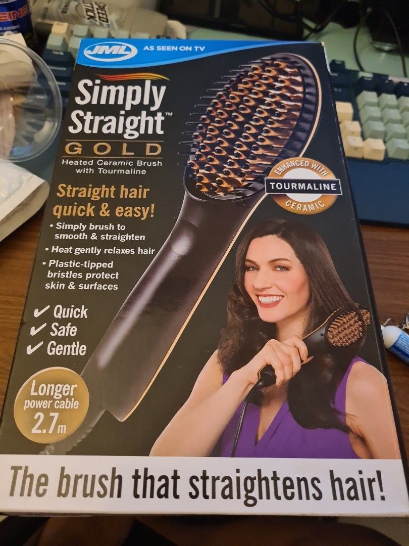 Simply Straight Gold Hair Straightener Beauty Personal Care