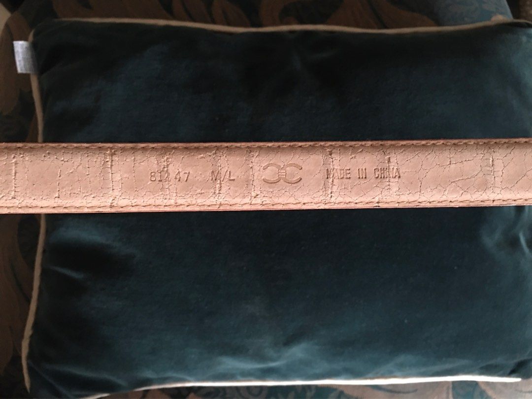 Snake skin ladies belt (Category: Belts) located in Paranaque City. Submitted by jd555 (Listing ID 1288561674, Image 3). Description: Snake skin ladies belt Bought in Hongkong Preowned Material: Snake skin Color: Light Brown Buckle- Silver tone Size: M-L Dimension: Width- 1” Length-1st hole 26 1/2” last hole 31 1/2” Flaws- Has minor flaws or defects Please check all Photos Sold as is No inclusions Payment: Gcash Payment first before delivery Deli