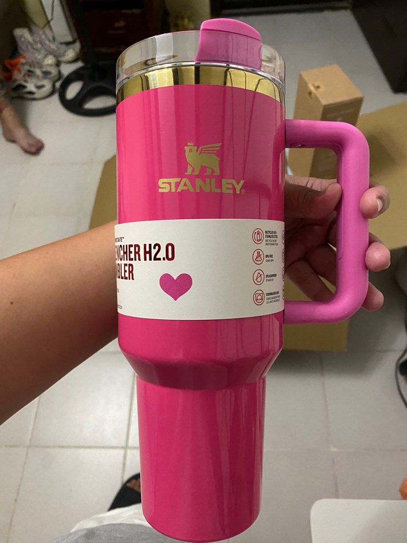 Stanley Parade Quencher 40oz Tumbler Pink