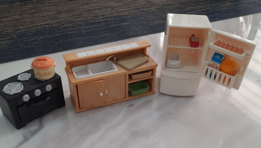Sylvanian classic kitchen best sale set